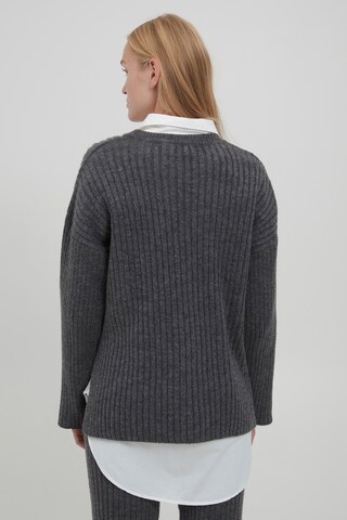 b.young Strickpullover "NASIKA" in Grau