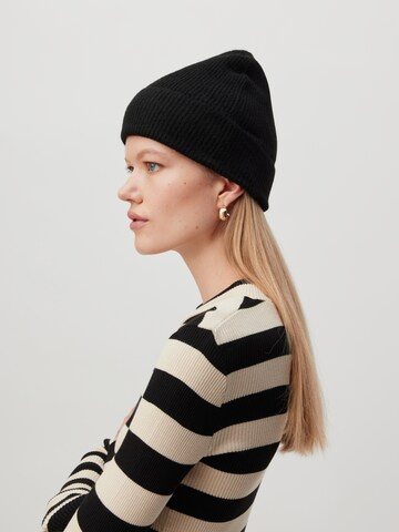 Bonnet 'Marla' LeGer by Lena Gercke en noir : derrière