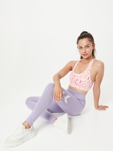 Hummel Skinny Sportbroek in Lila