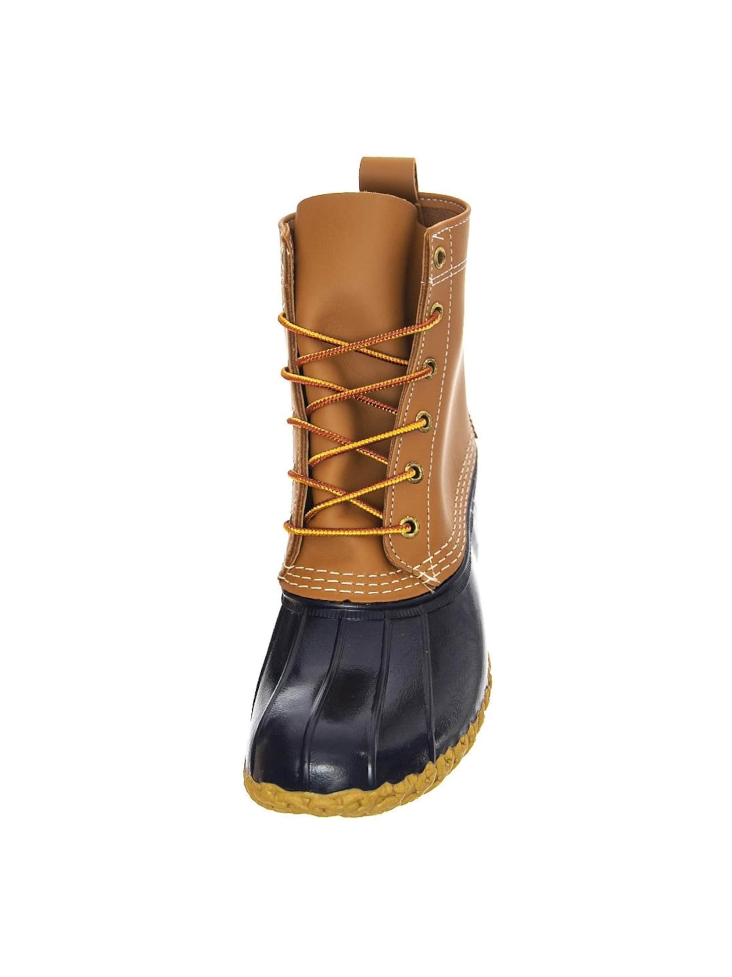 L.L.Bean Lace-up bootie '8" Bean' in Brown