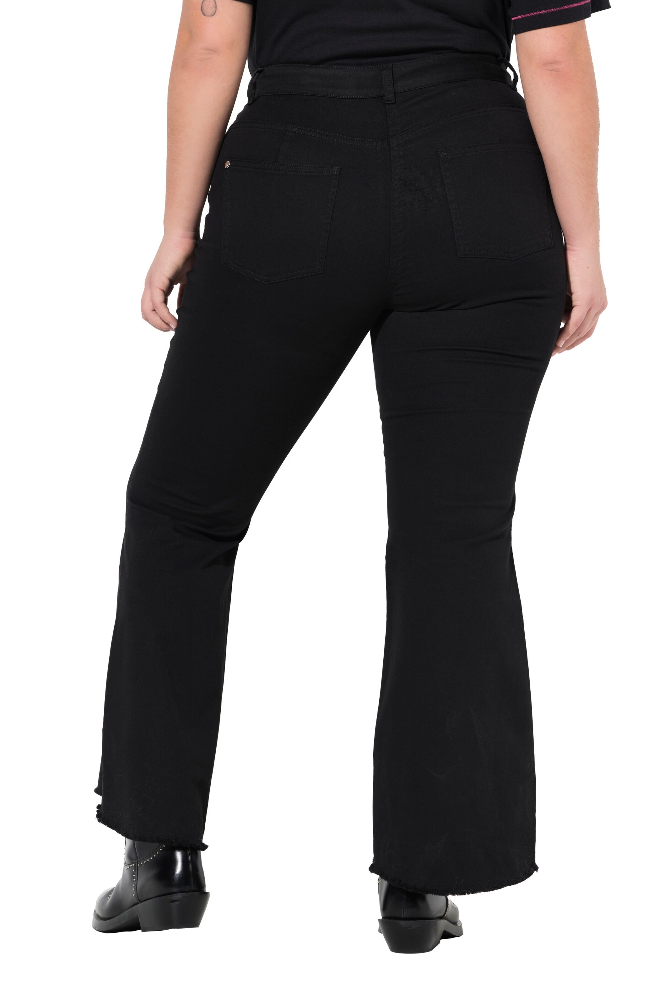Angel of Style Flared Jeans in Schwarz