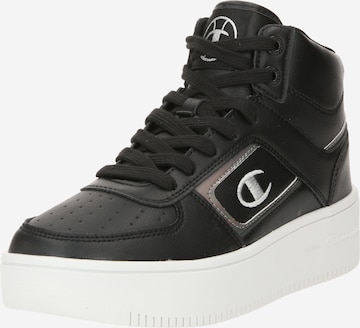 Champion Authentic Athletic Apparel High-Top Sneakers 'FOUL PLAY' in Black: front
