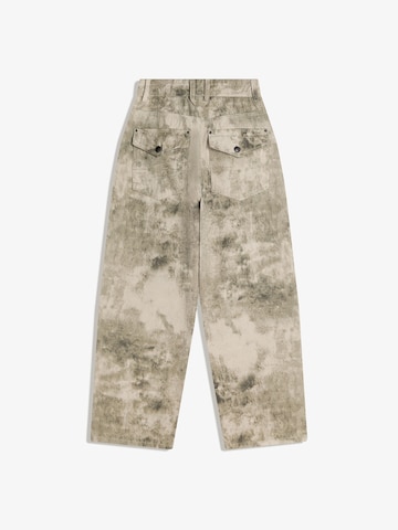 Baggy Pantalon Bershka en vert