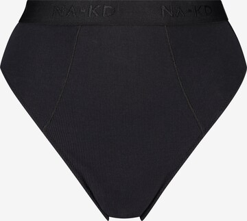 hunkemöller x NA-KD Thong 'Casia' in Black: front