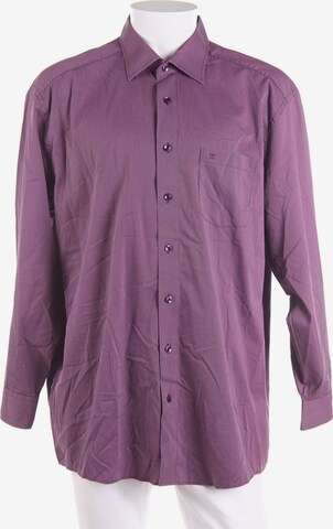 CASAMODA Button Up Shirt in XXXL in Purple: front