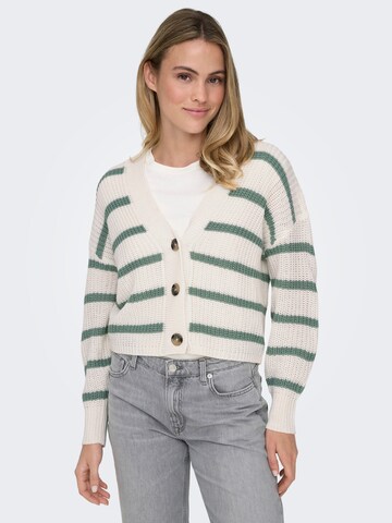 ONLY Knit Cardigan 'ONLCAROLNICE' in Beige: front