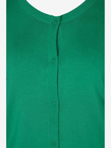 Zizzi Knit Cardigan 'Carrie' in Green