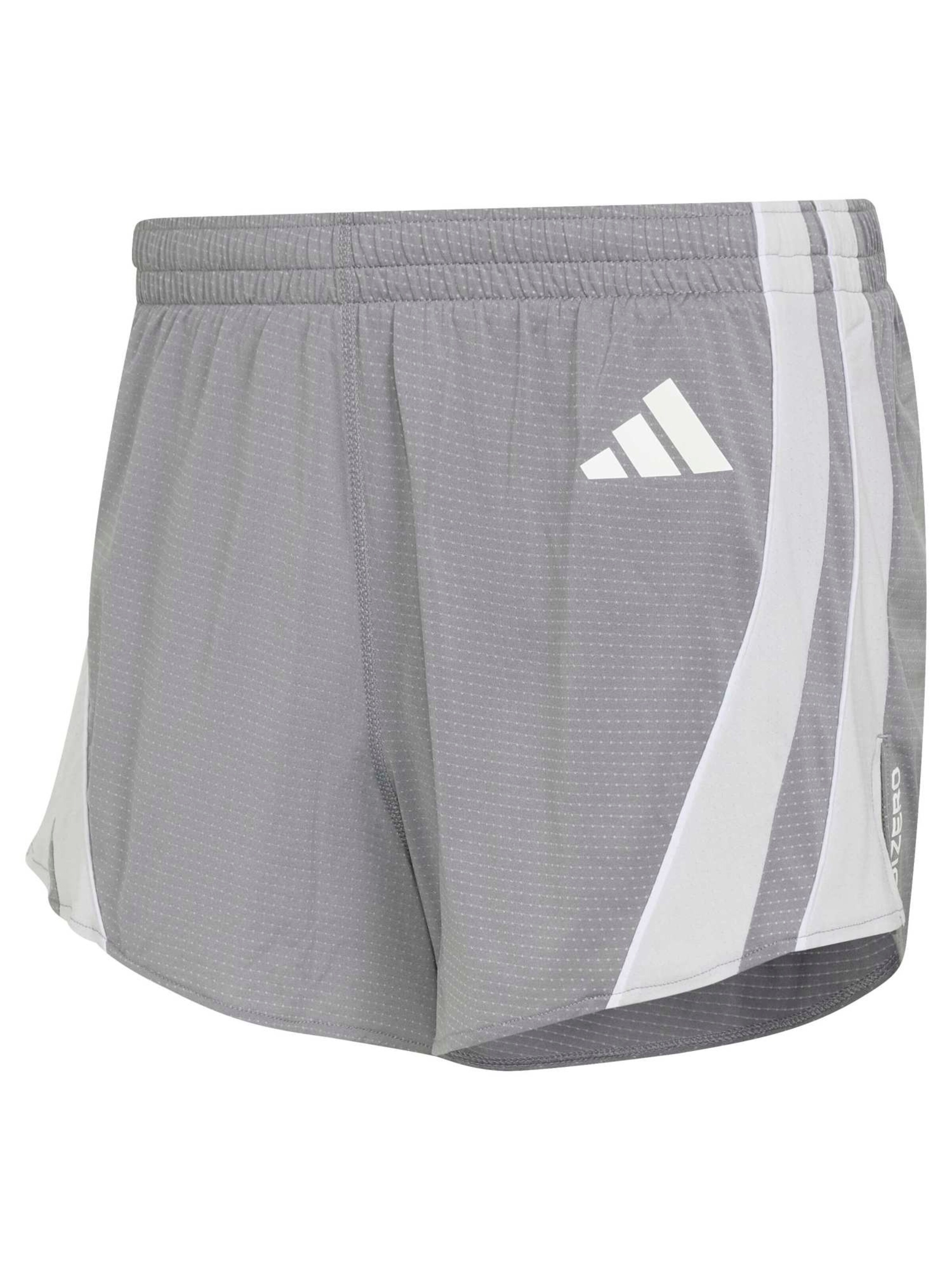 ADIDAS PERFORMANCE Športne hlače 'ADIZERO' | siva barva: sprednja stran