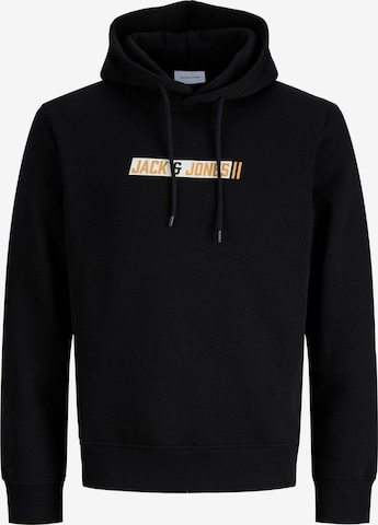 JACK & JONESSweater majica 'JJMUNK' - crna boja: prednji dio