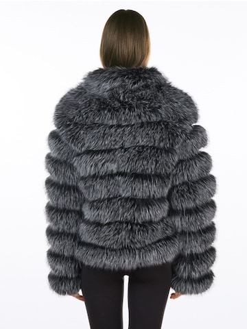 FauxAffairs Winterjacke 'KUNSTFELLJACKE SILVA'‌‌‌‌‌‌ in Grau