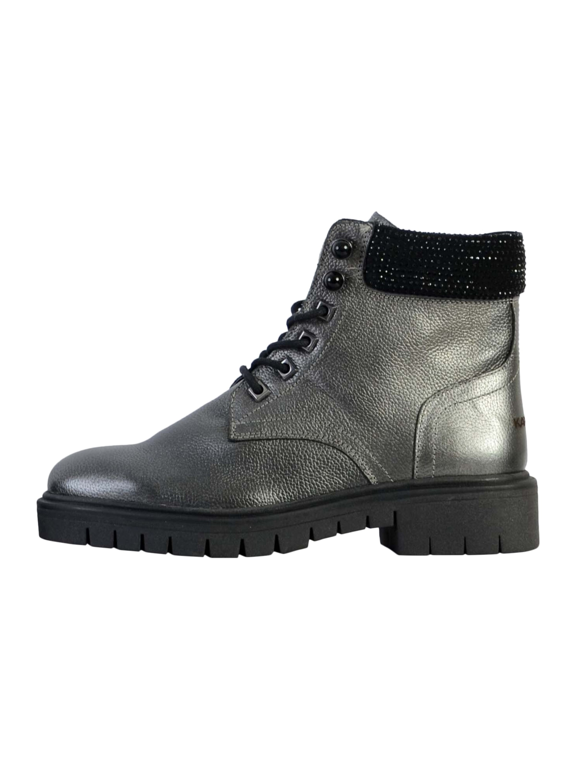 Kaporal Ankle boots 'Zalma Lederstiefelette' in Grey: front
