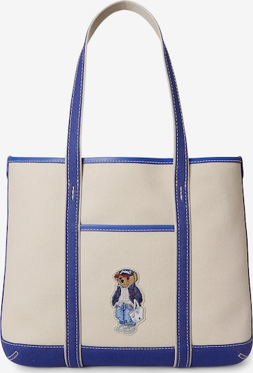 Polo Ralph Lauren Шоппер 'SPRING BEAR' в Цвет экрю / Кобальтово-синий, Обзор товара