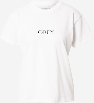 Obey T- Shirt in White: front