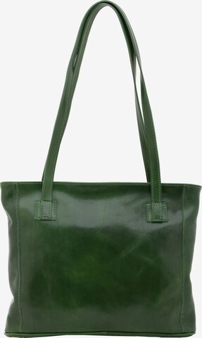 Borsa a spalla 'Borsa a Spalla Donna Cressa Vera Pelle Vacchetta - Chiusura Zip' di I Fratelli in verde: frontale