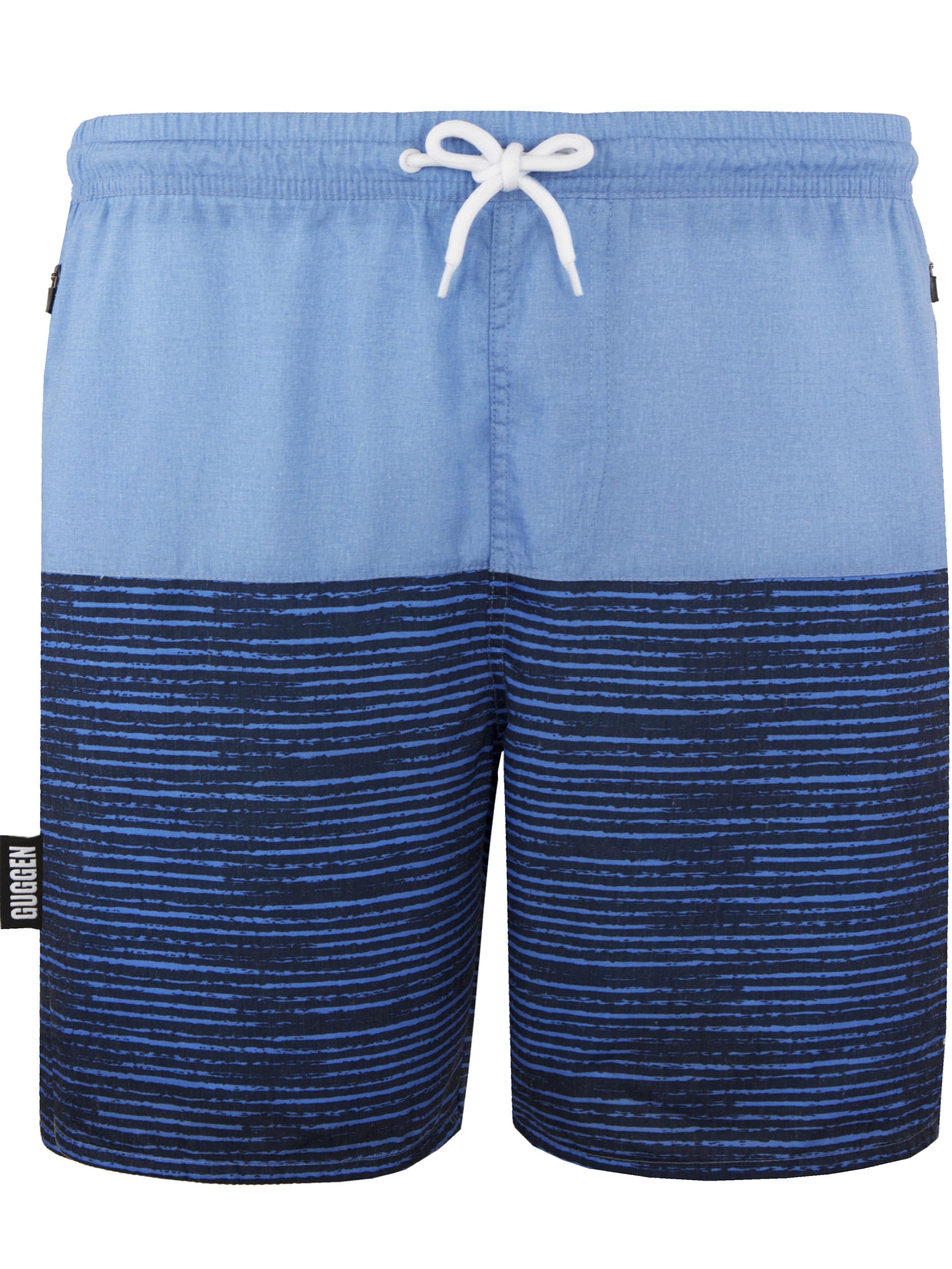 Guggen Mountain Badeshorts 'Badehose 1803-4' in Blau: Vorderseite
