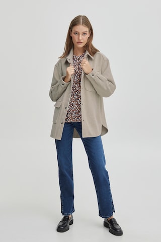 PULZ Jeans Between-Season Jacket 'PZPEYTON' in Beige