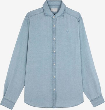 Scalpers Regular fit Button Up Shirt 'Lagoon' in Blue: front