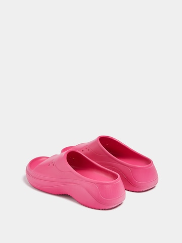 Pull&Bear Pantolette in Pink