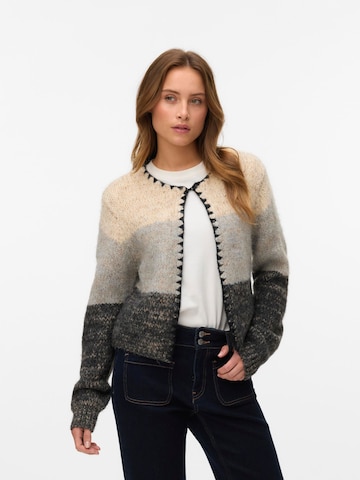 VERO MODA Knit cardigan 'VMJenna' in Beige: front