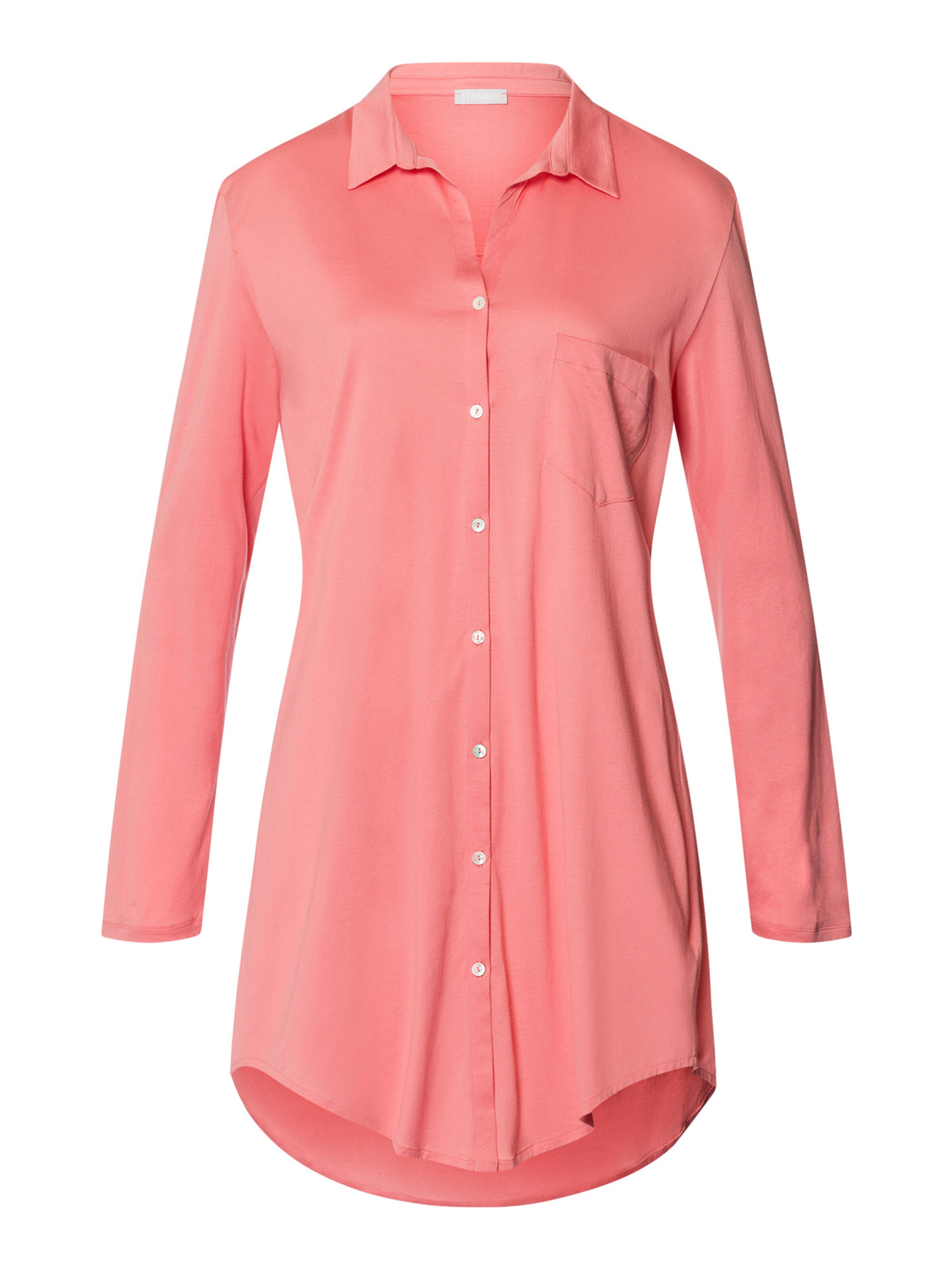 Hanro - Camisola de pijama ' Cotton Deluxe ' em vermelho: frente