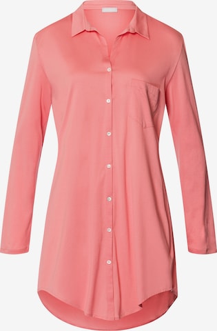 Hanro Nachthemd ' Cotton Deluxe ' in Rood: voorkant