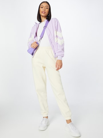 Urban Classics Between-Season Jacket 'Crinkle Batwing' in Purple