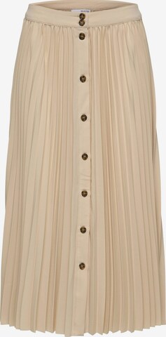 Jupe 'Yosia' SELECTED FEMME en beige : devant