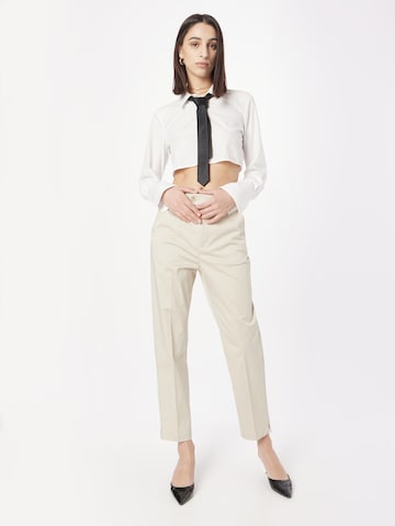 Regular Pantalon à plis ESPRIT en beige