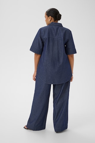 KAFFE CURVE Bluse 'KCJada' in Blau