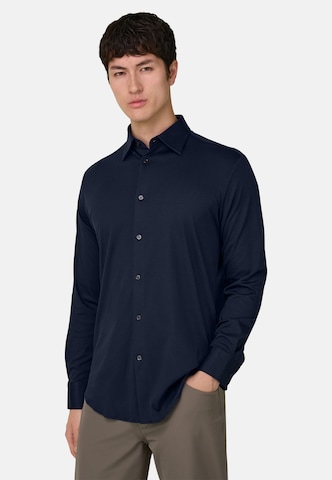 Coupe regular Chemise Boggi Milano en bleu