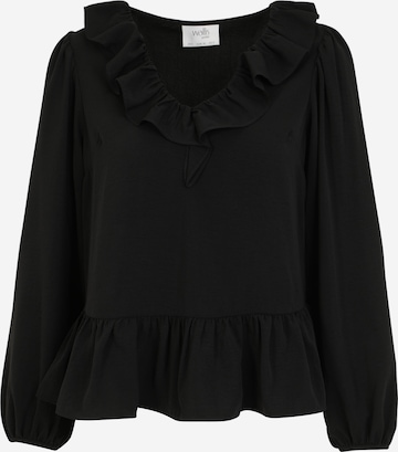 Wallis Petite Blouse in Black: front