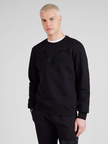 19V69 ITALIA Sweatshirt 'BILLY' i svart: framsida