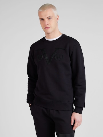 19V69 ITALIA Sweatshirt 'BILLY' i svart: framsida
