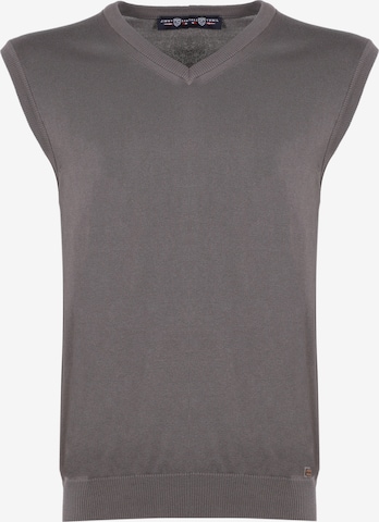 Jimmy Sanders Sweater Vest 'Talon' in Grey: front
