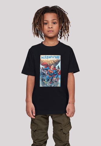 F4NT4STIC T-Shirt 'DC Fandome Superman Hero Collage ' in Schwarz: predná strana