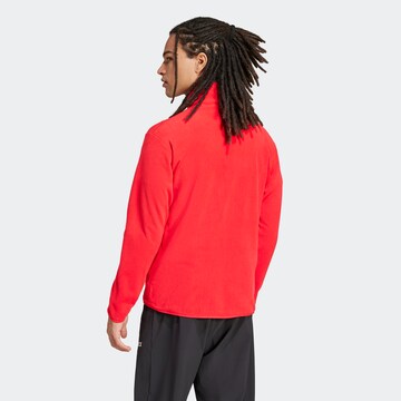ADIDAS TERREX Athletic Fleece Jacket in Red