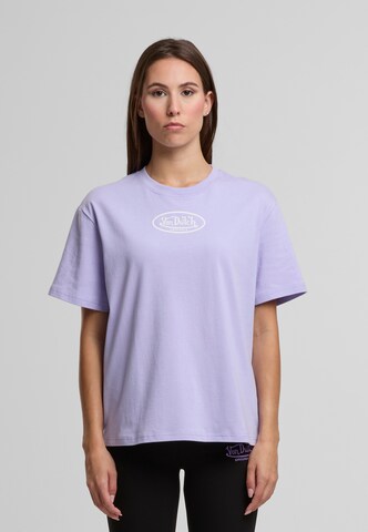 Von Dutch Originals Shirt 'Ari' in Lila: voorkant