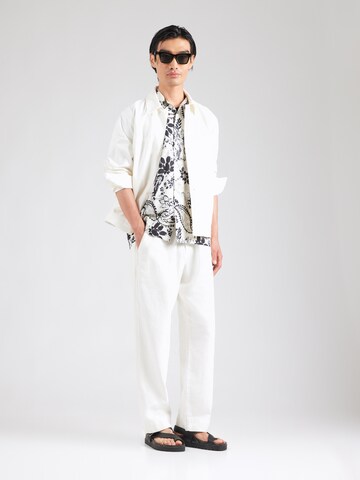 SELECTED Comfort fit Overhemd 'SLHRLXAIR' in Beige