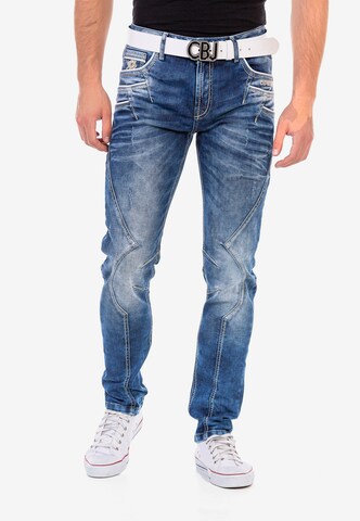 CIPO & BAXX Regular Jeans in Blauw: voorkant