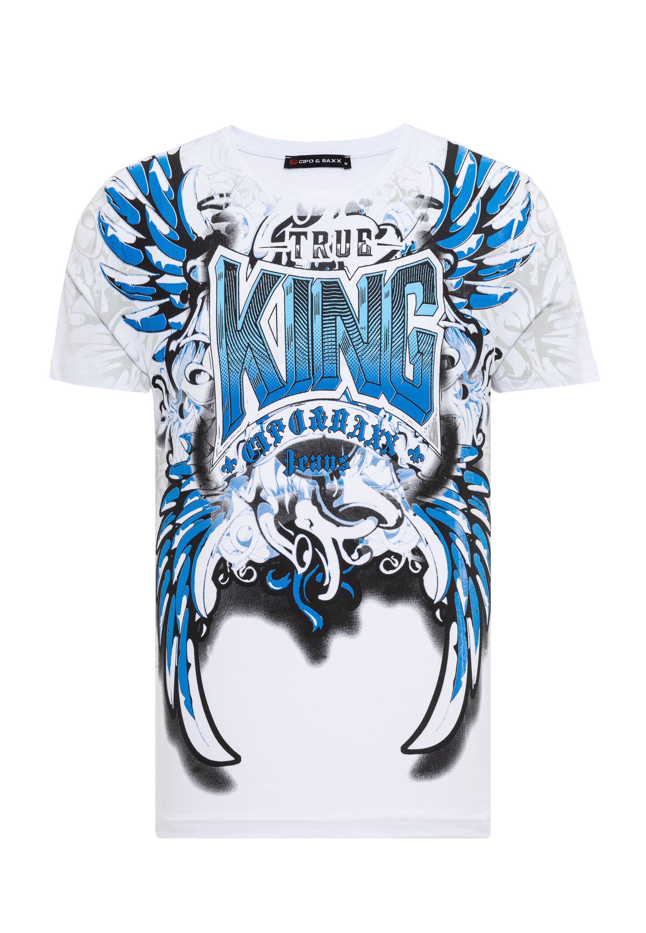 T-Shirt CIPO & BAXX en blanc : devant