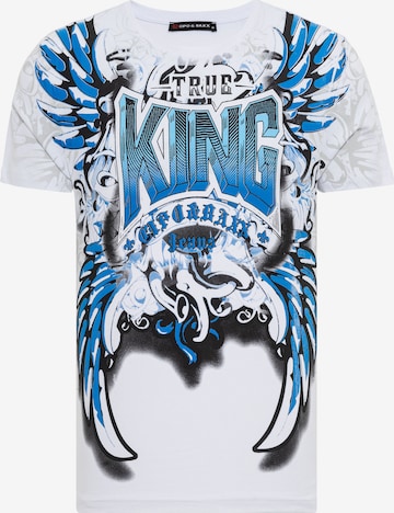 T-Shirt CIPO & BAXX en blanc : devant