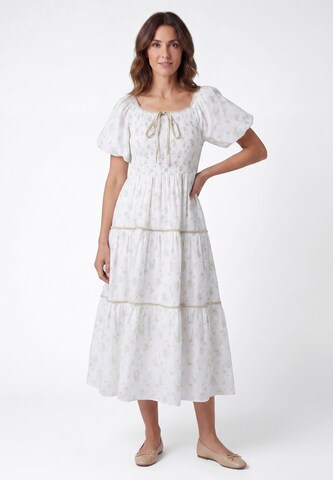 Robe Usha en blanc : devant