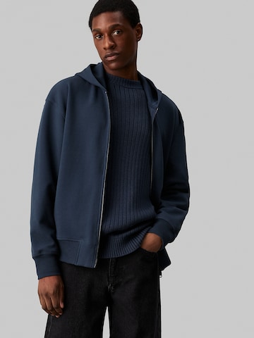 Calvin Klein Jeans Sweat jacket in Blue: front