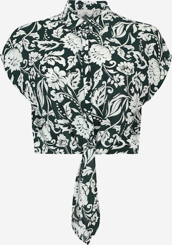 Camicia da donna 'Flora' di Guido Maria Kretschmer Curvy in verde: frontale