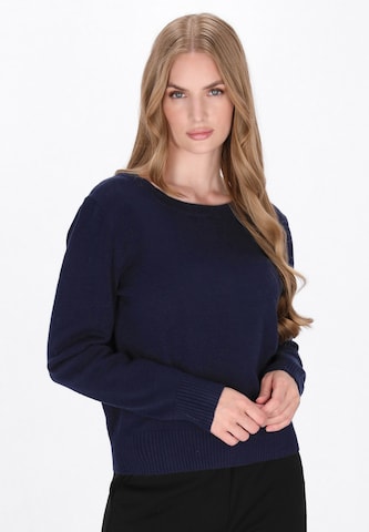Cardigan DreiMaster Klassik en bleu : devant