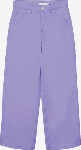 NAME IT Široke hlačnice Hlače 'ROSE' | vijolična barva: sprednja stran