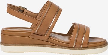 TAMARIS Sandals 'Pure Relax' in Brown