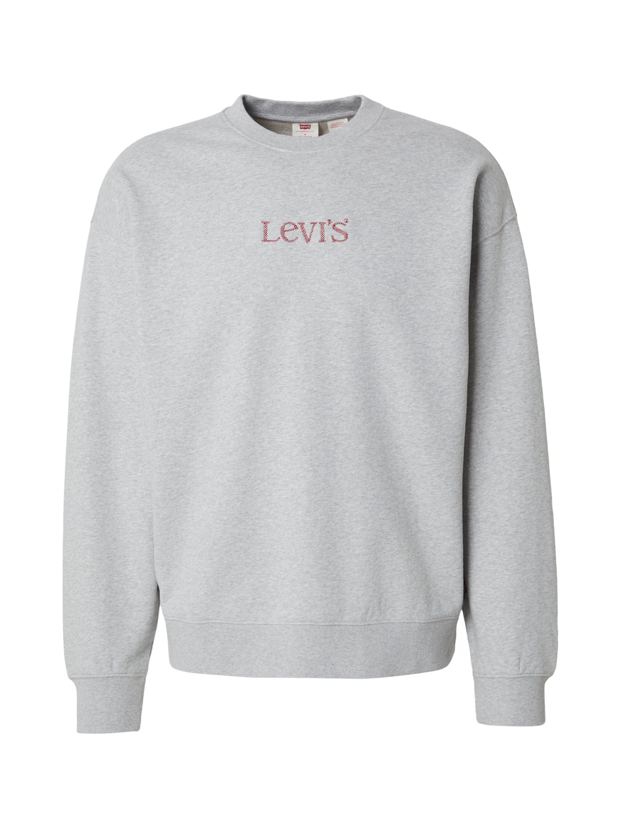 S dydžio Megztinis be užsegimo 'SUNSET' iš LEVI'S ®, spalva – šviesiai pilka / vyšninė spalva, Prekių apžvalga