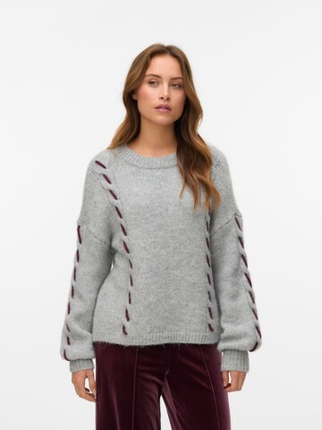 VERO MODA Sweater 'VMIlina' in Grey: front
