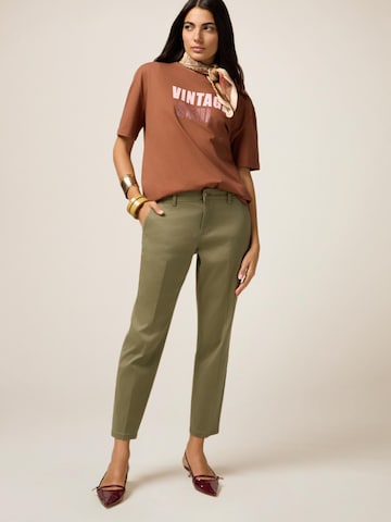 Regular Pantalon oltre en vert